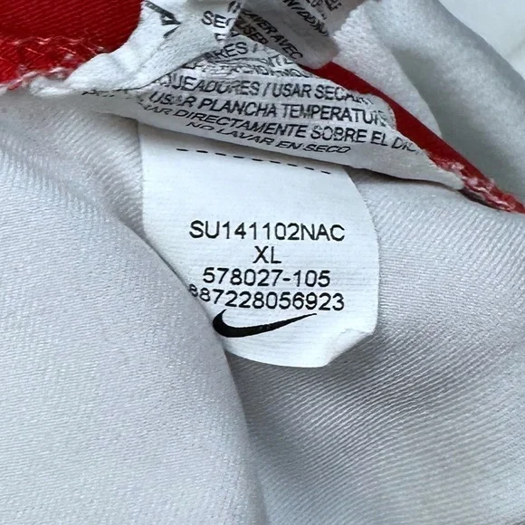 Nike USWNT Soccer Shorts 578027-105 XL White Red 2 Star Crest 2014 Alex Morgan - Picture 11 of 13